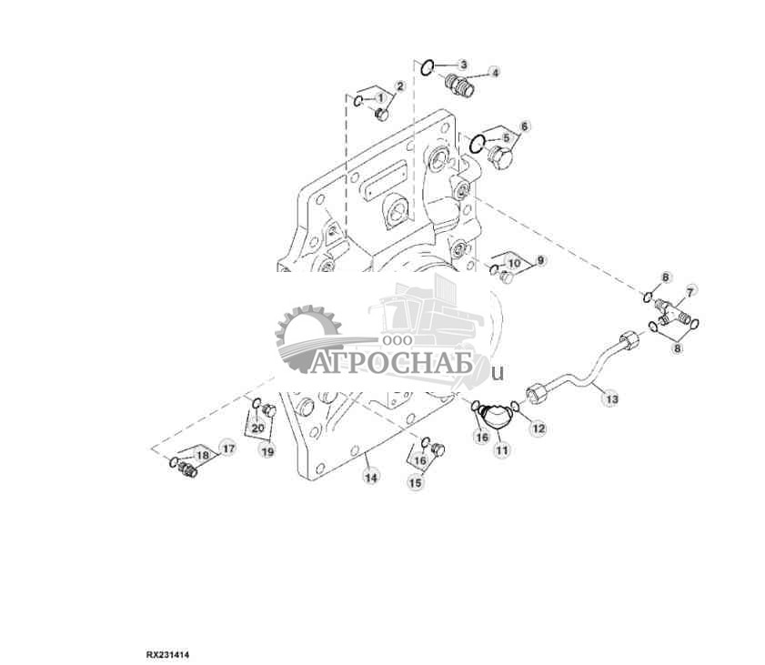 DIFFERENTIAL CASE COVER (MST) (REAR) (WPARK BRAKE) 